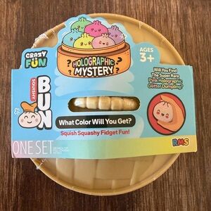 Crazy Fun Holographic Mystery Squishy Bun Dumpling Sensory Fidget Toy